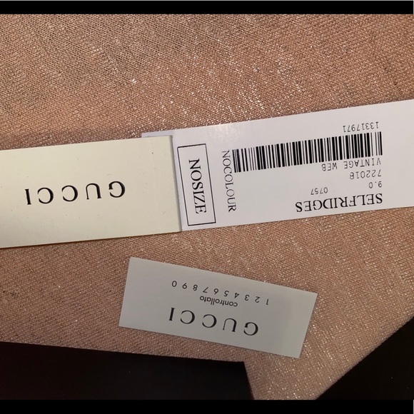 NWT GUCCI HEART WEB BRACELET - Picture 7 of 8